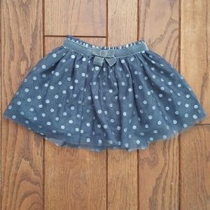 Cat & Jack toddler Gray polkadot skirt tutu